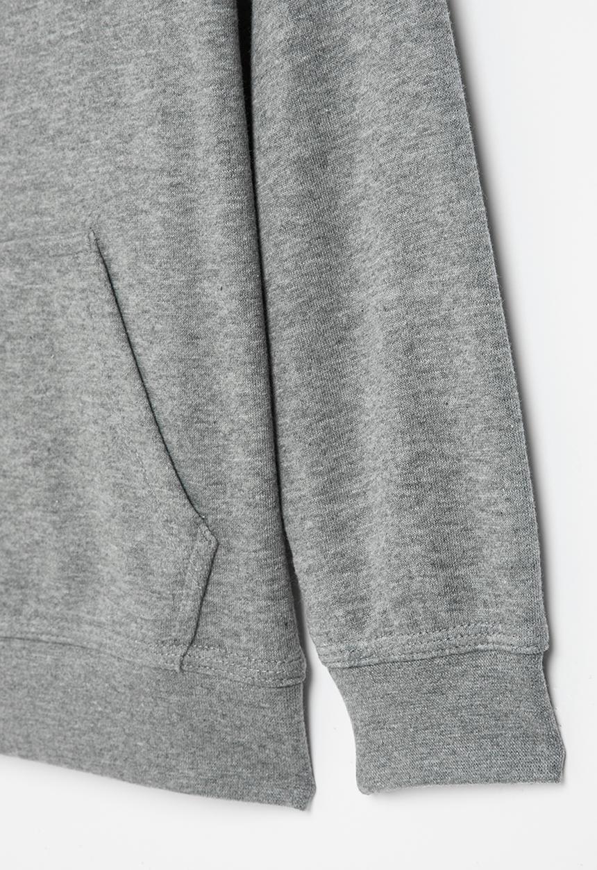 Nike - Nkn club hbr french terry po - carbon heather