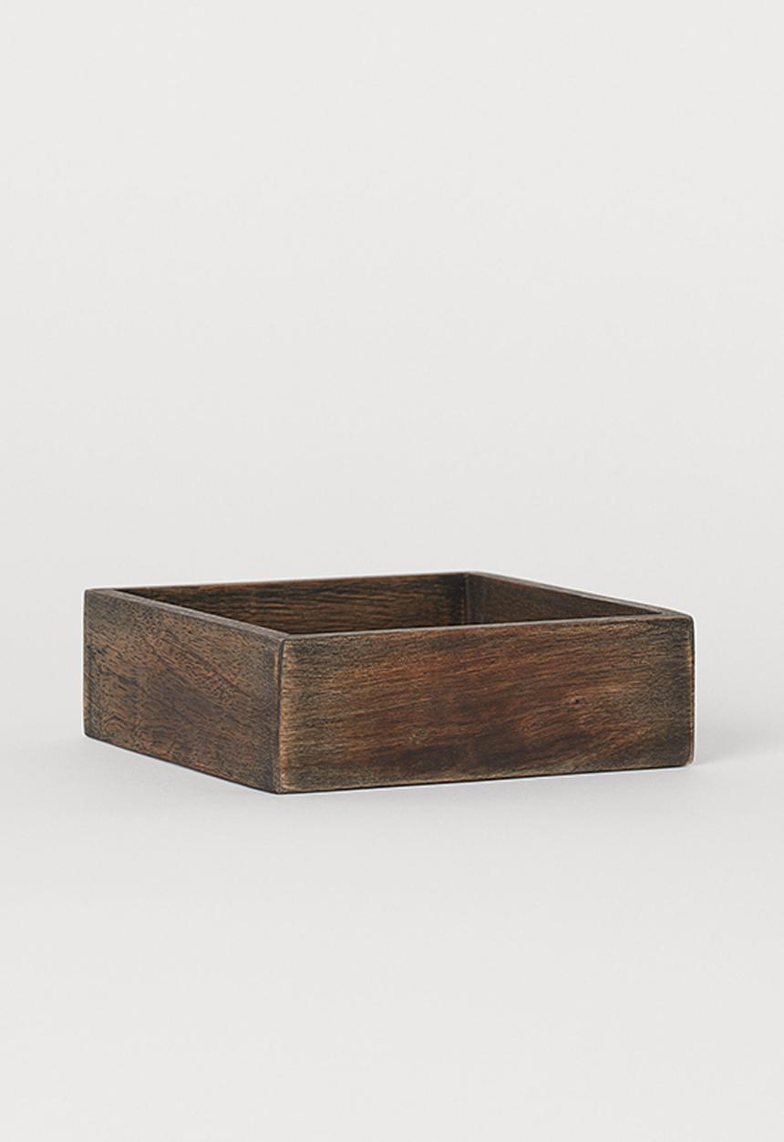 H&M - Wooden tray - brown/mango wood