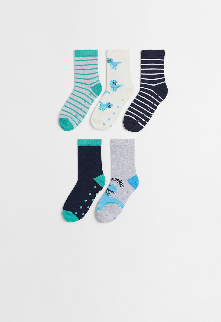 H&M - 5-Pack anti-slip-socks - multi