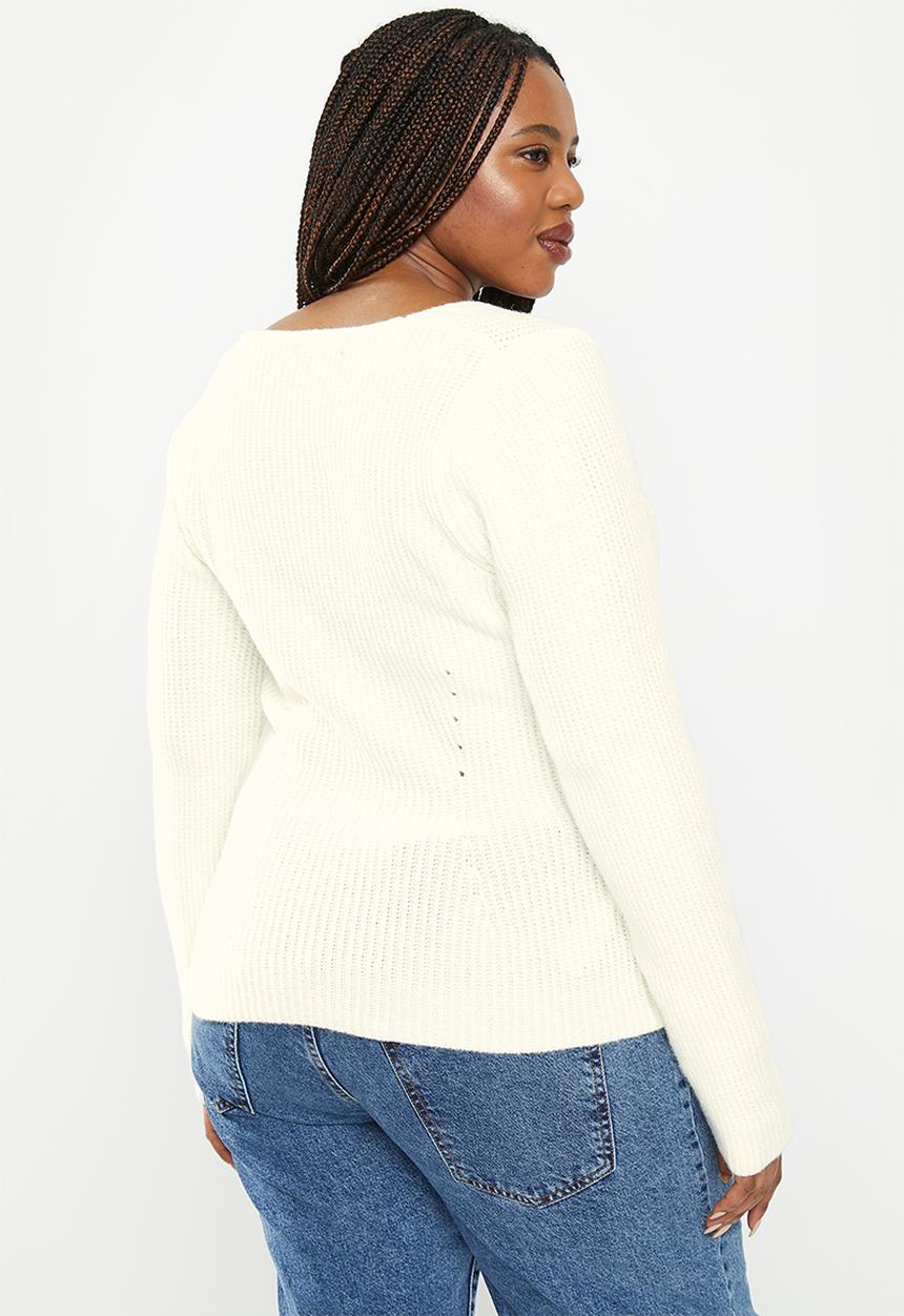 MANGO - Plus sweater kalev - light beige