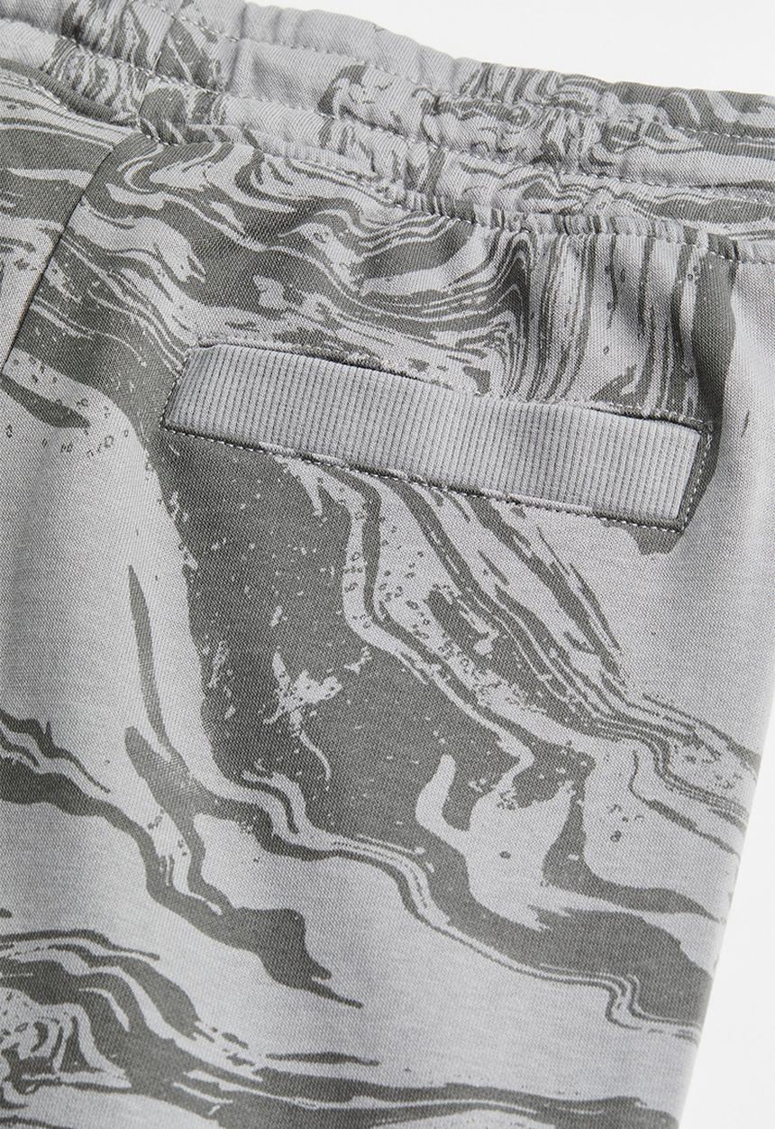 H&M - Joggers - grey/marble-patterned