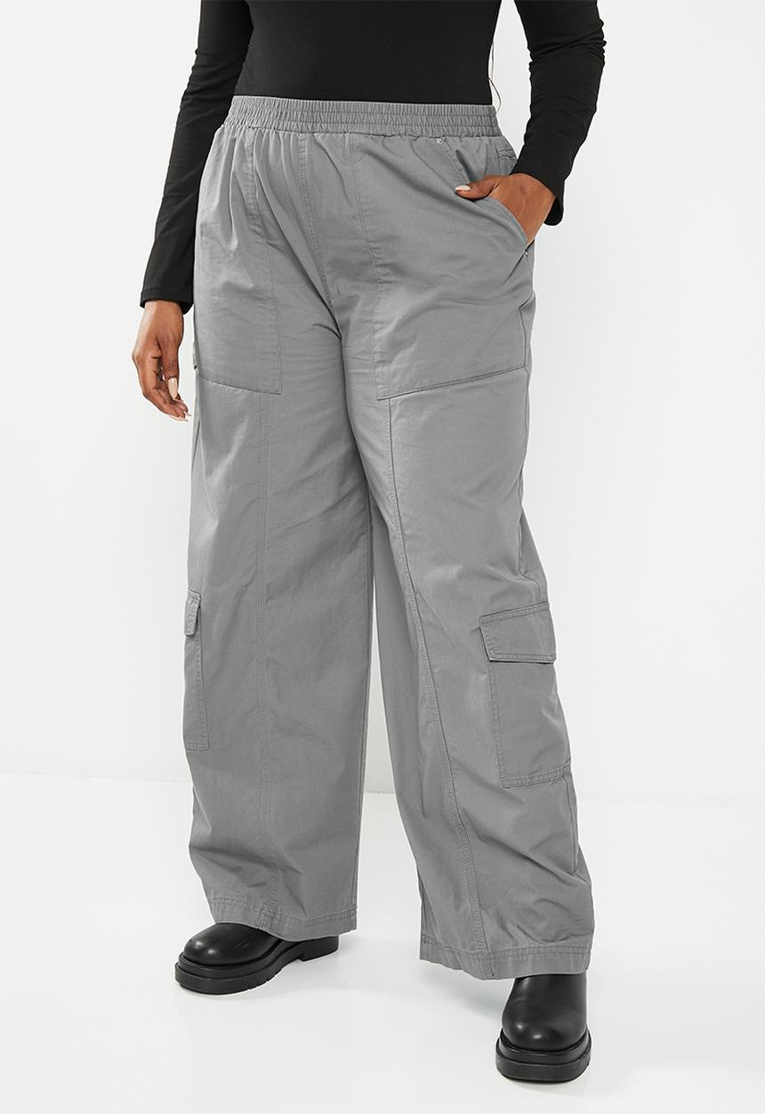 Cotton On - Plus quinn cargo pant - charcoal