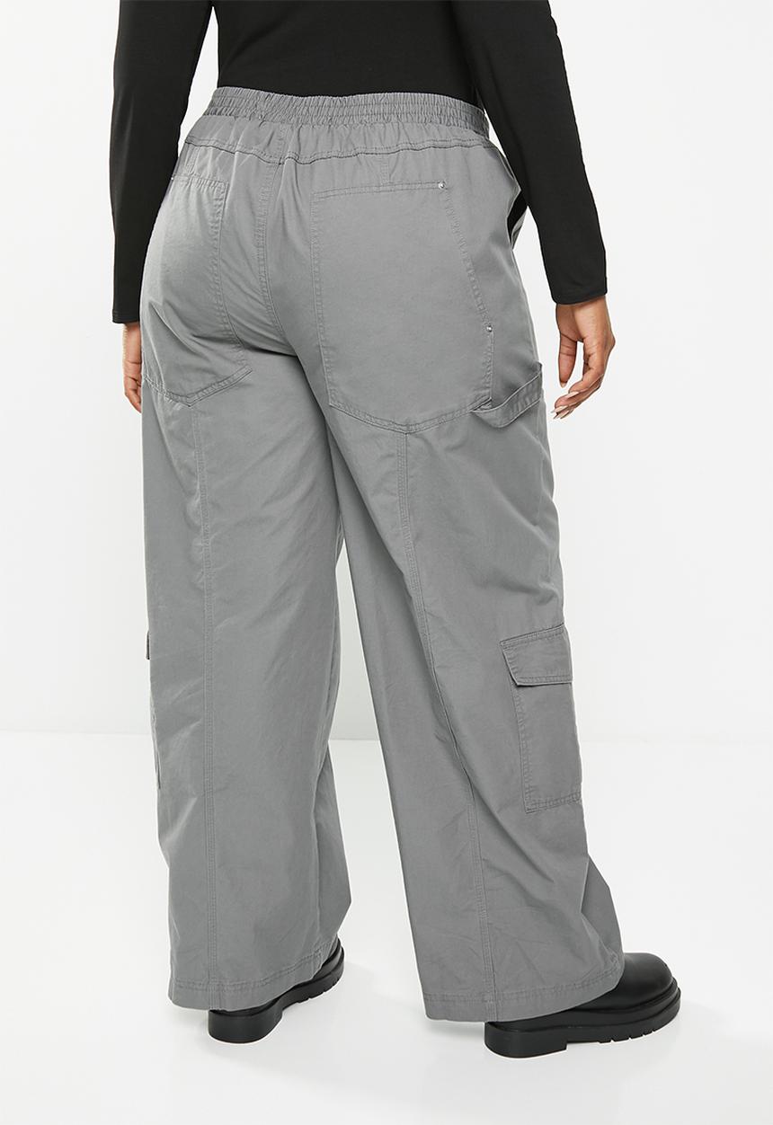 Cotton On - Plus quinn cargo pant - charcoal