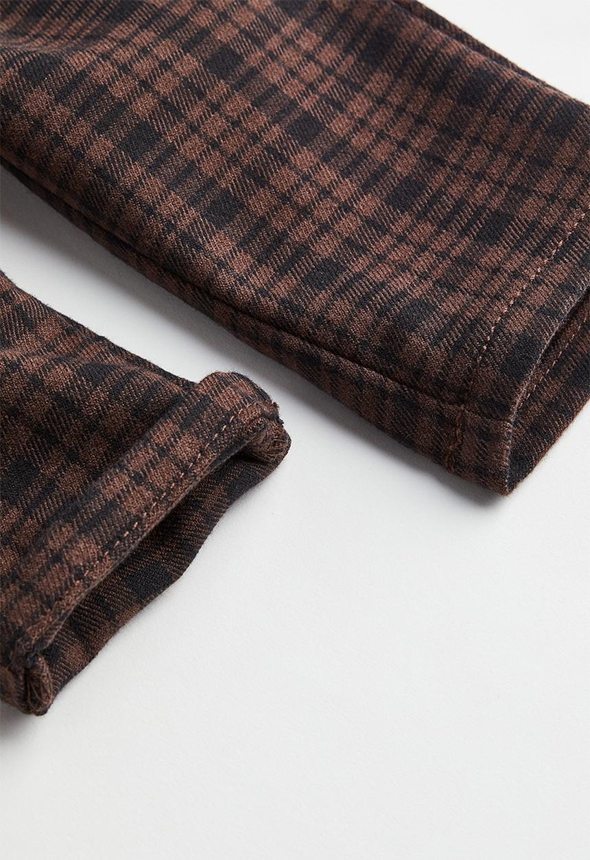 H&M - 2-Piece set - dark brown/checked