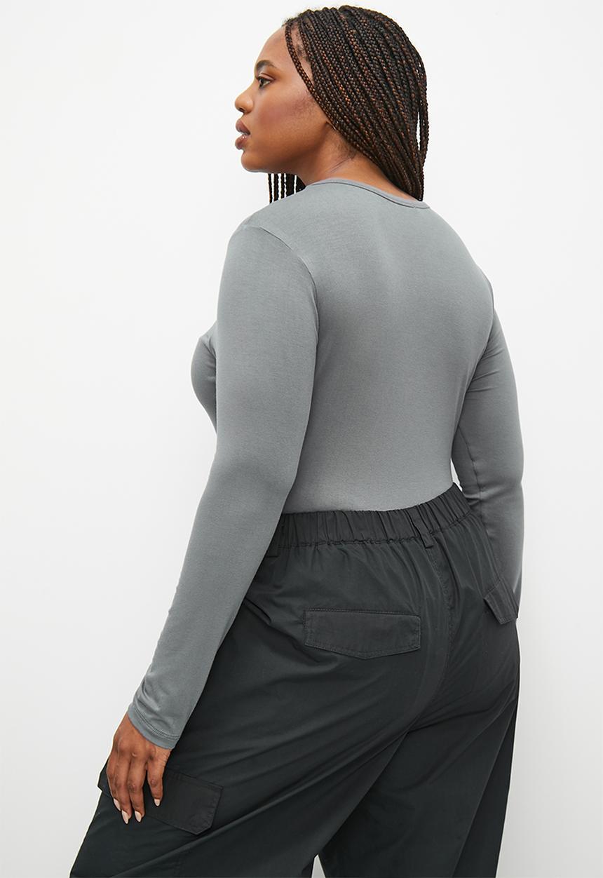 Superbalist - 2 pack crew neck bodysuit - grey and soft pink