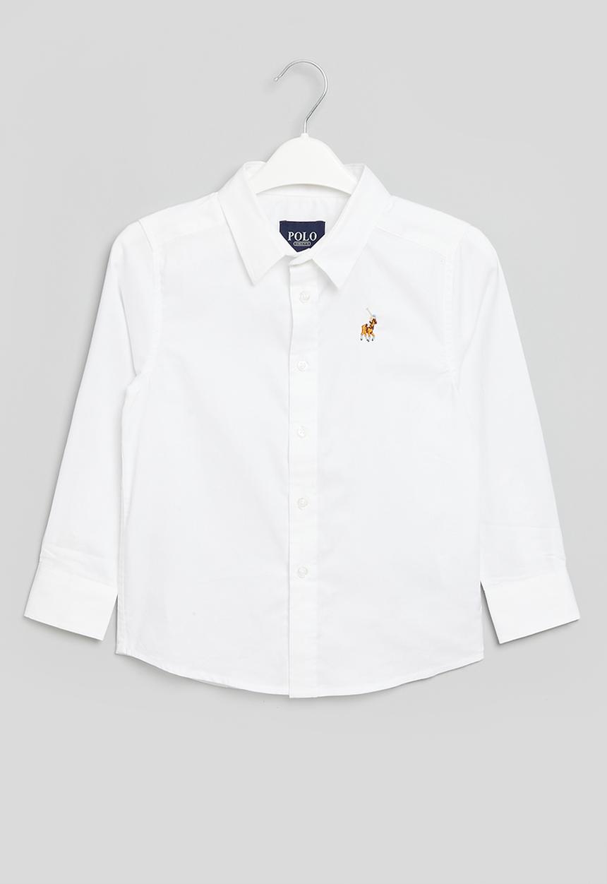 POLO - Boys nicholas ls shirt - white