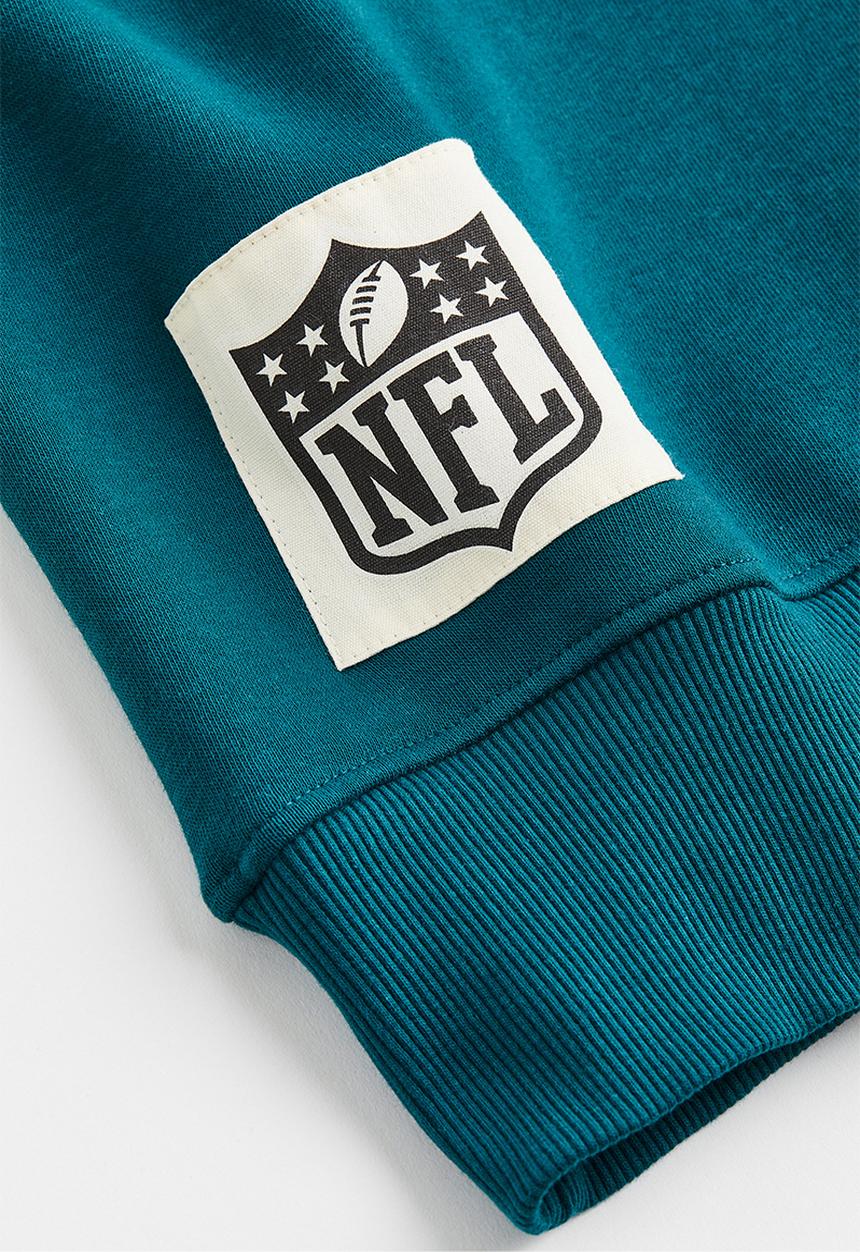 H&M - Oversized sweatshirt - dark turquoise/nfl