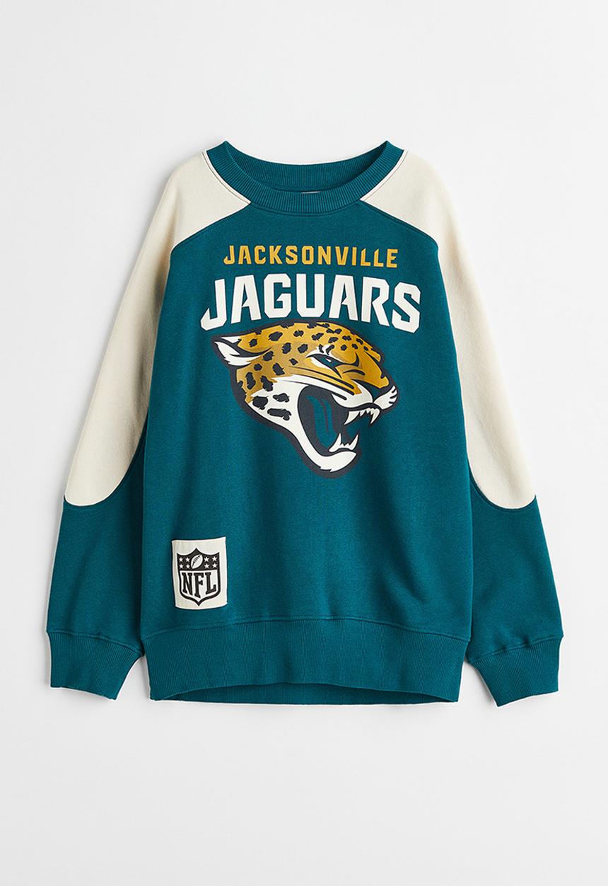 H&M - Oversized sweatshirt - dark turquoise/nfl