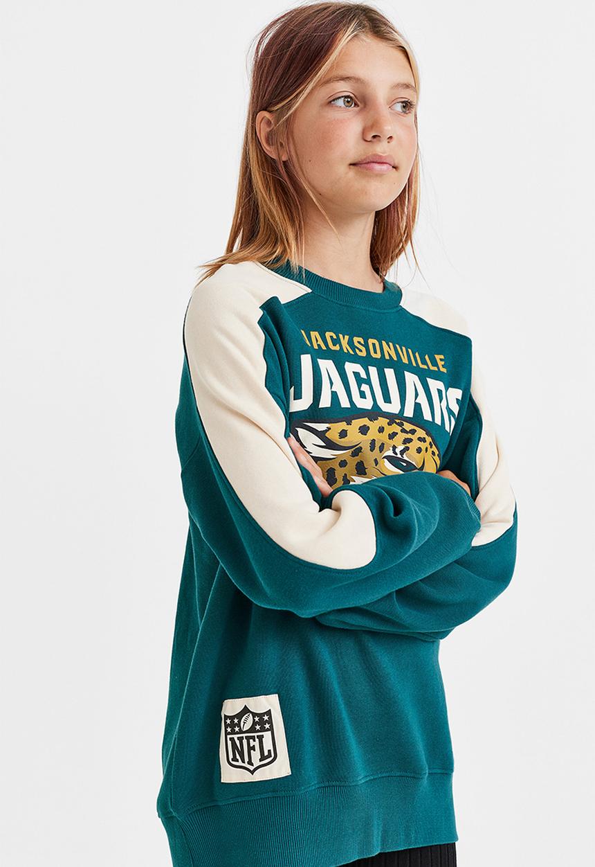H&M - Oversized sweatshirt - dark turquoise/nfl
