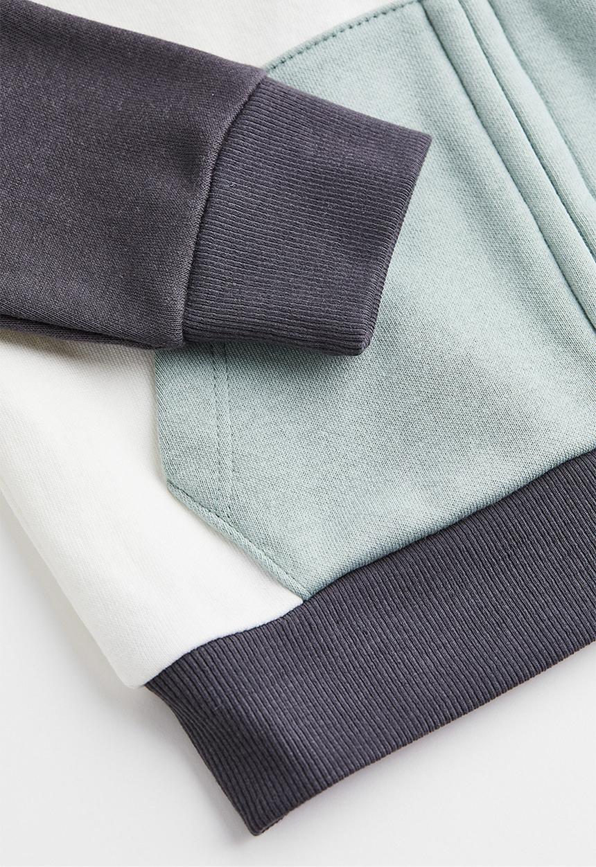 H&M - Hooded jacket - white/block-coloured