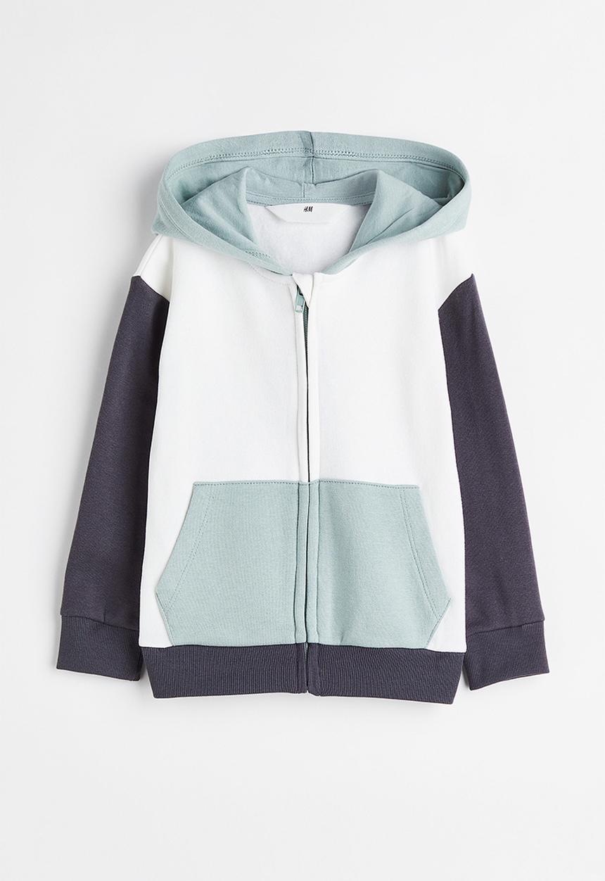 H&M - Hooded jacket - white/block-coloured