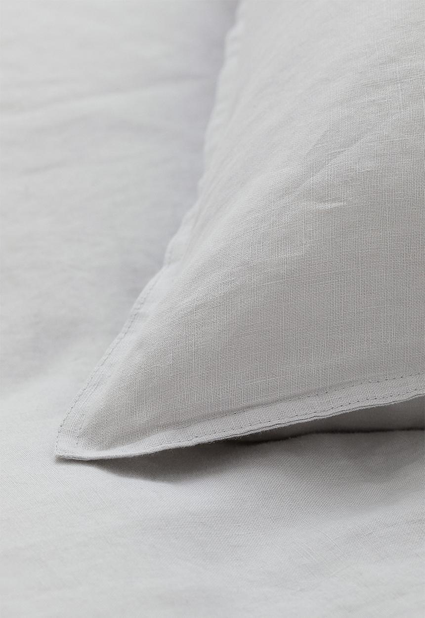 H&M - Linen double/king duvet cover set - light grey