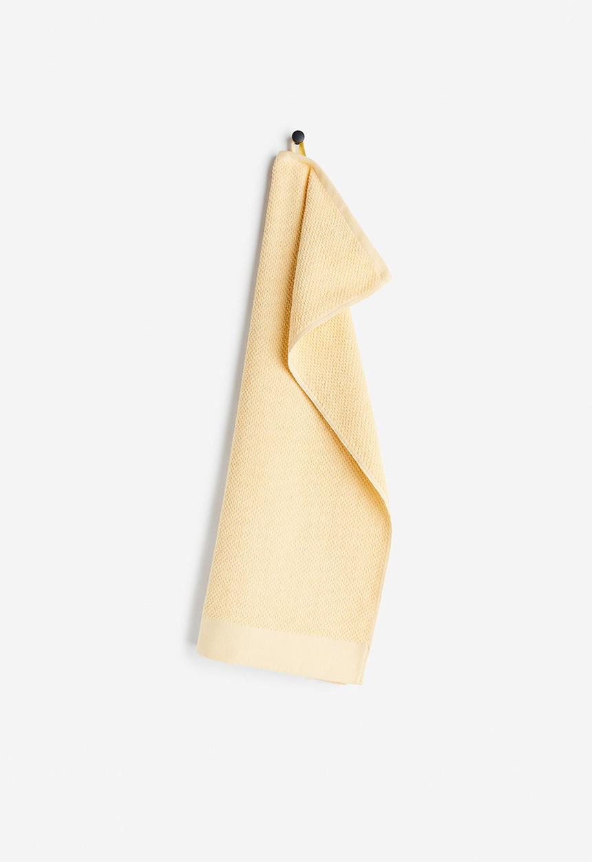 H&M - Cotton terry hand towel - light yellow