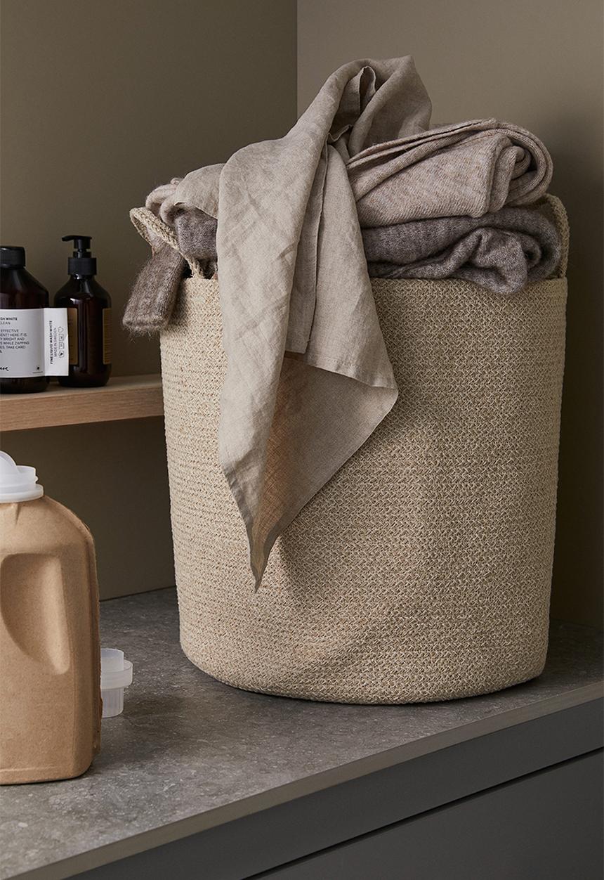 H&M - Cotton storage basket - light beige
