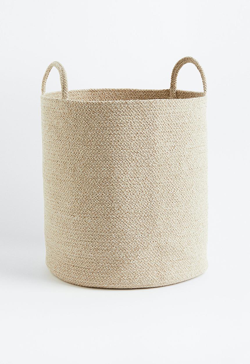 H&M - Cotton storage basket - light beige
