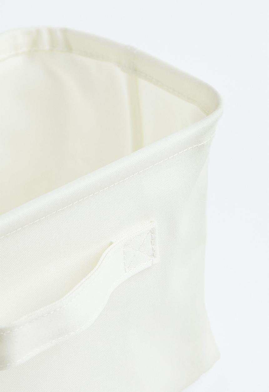 H&M - Cotton twill storage basket - white