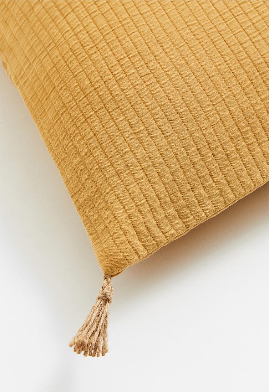 H&M - Tasselled cushion cover - yellow