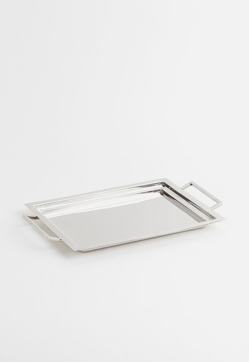H&M - Metal tray - silver-coloured