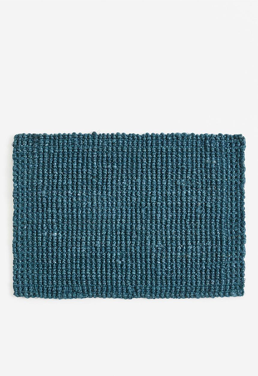 H&M - Jute doormat - dark turquoise
