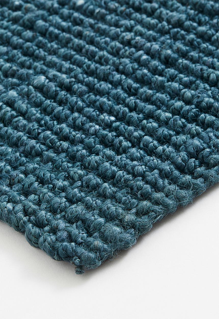 H&M - Jute doormat - dark turquoise