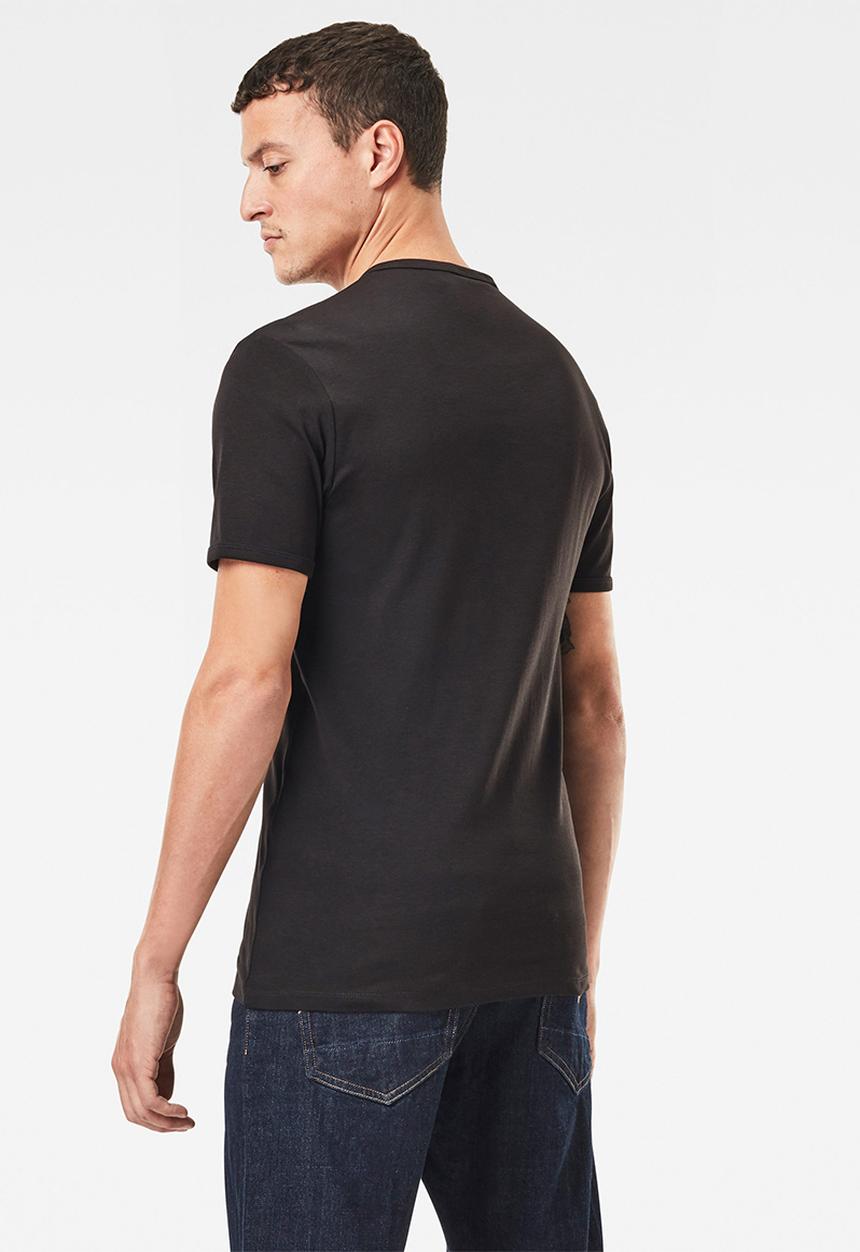 G-STAR - Base v t short sleeve 2-pack - black