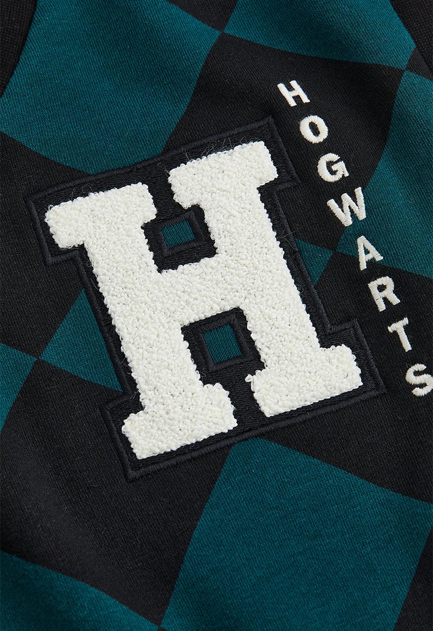 H&M - Appliquéd sweater vest - dark green/harry potter