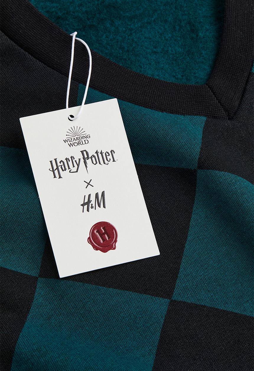H&M - Appliquéd sweater vest - dark green/harry potter