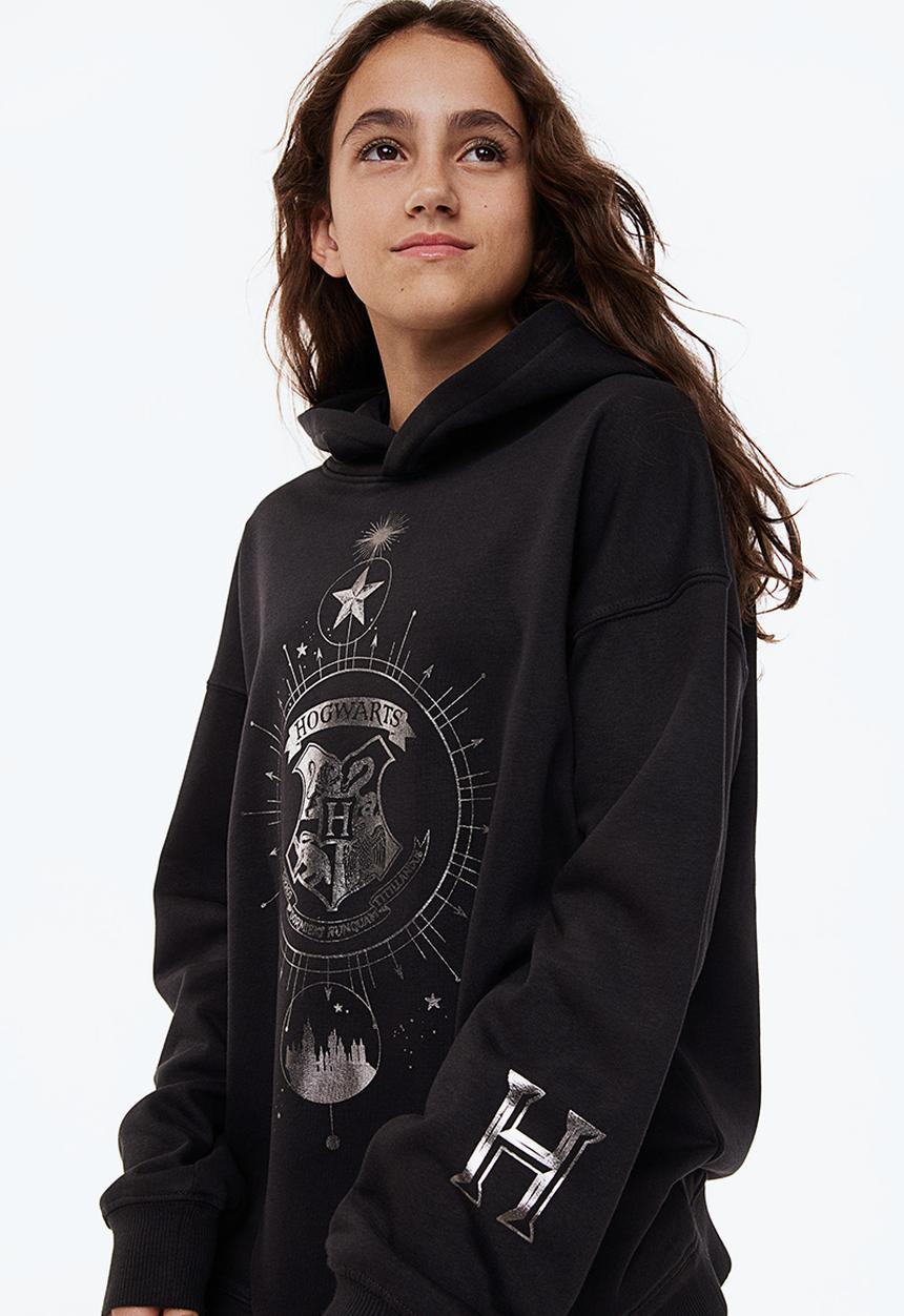 H&M - Oversized hoodie - black/harry potter