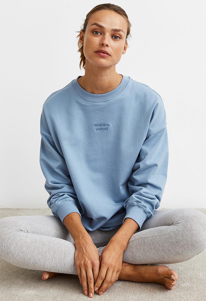 H&M - Pyjama top and leggings - blue & grey