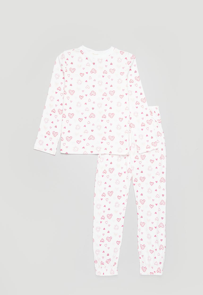 Superbalist - Winter pj set - white & pink