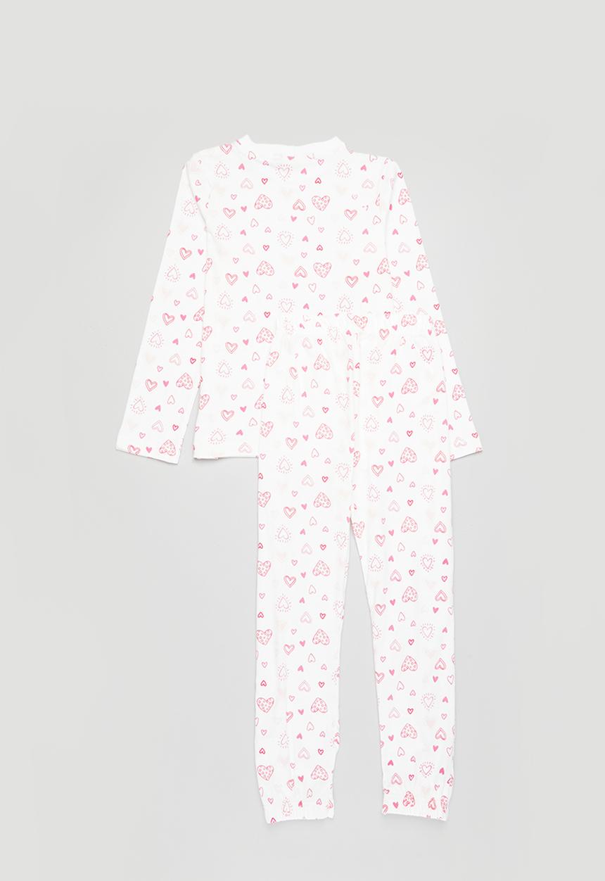 Superbalist - Winter pj set - white & pink