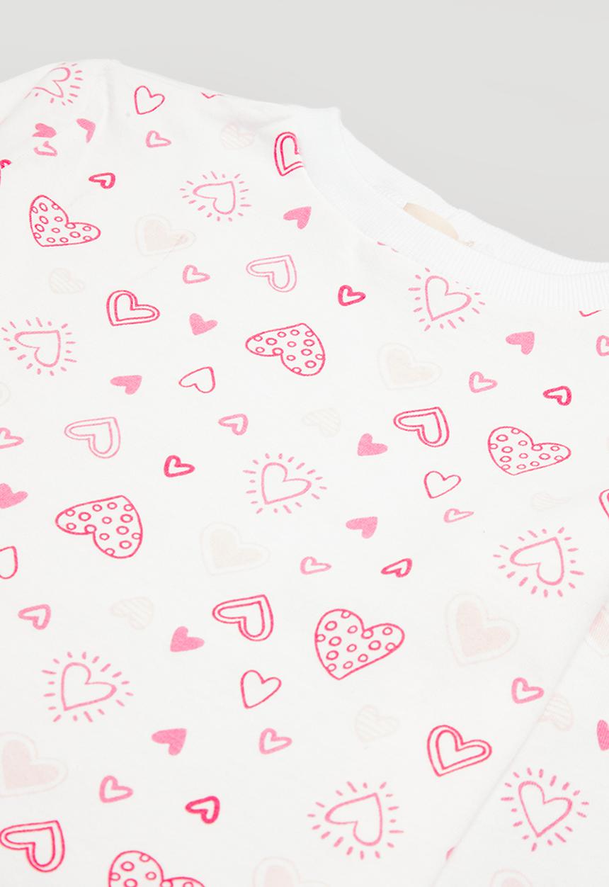 Superbalist - Winter pj set - white & pink