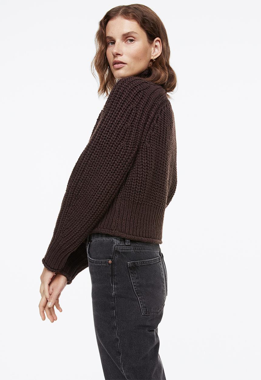 H&M - Knitted jumper - dark brown