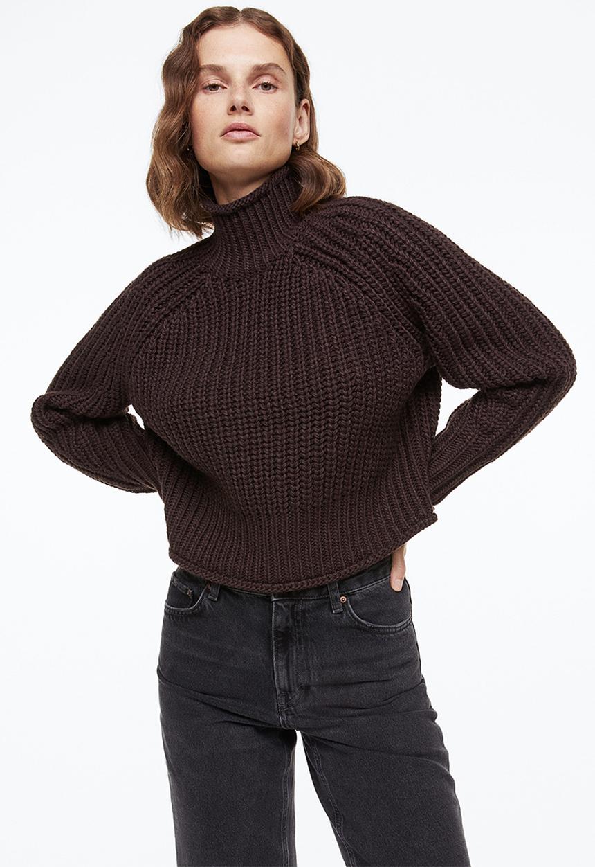 H&M - Knitted jumper - dark brown