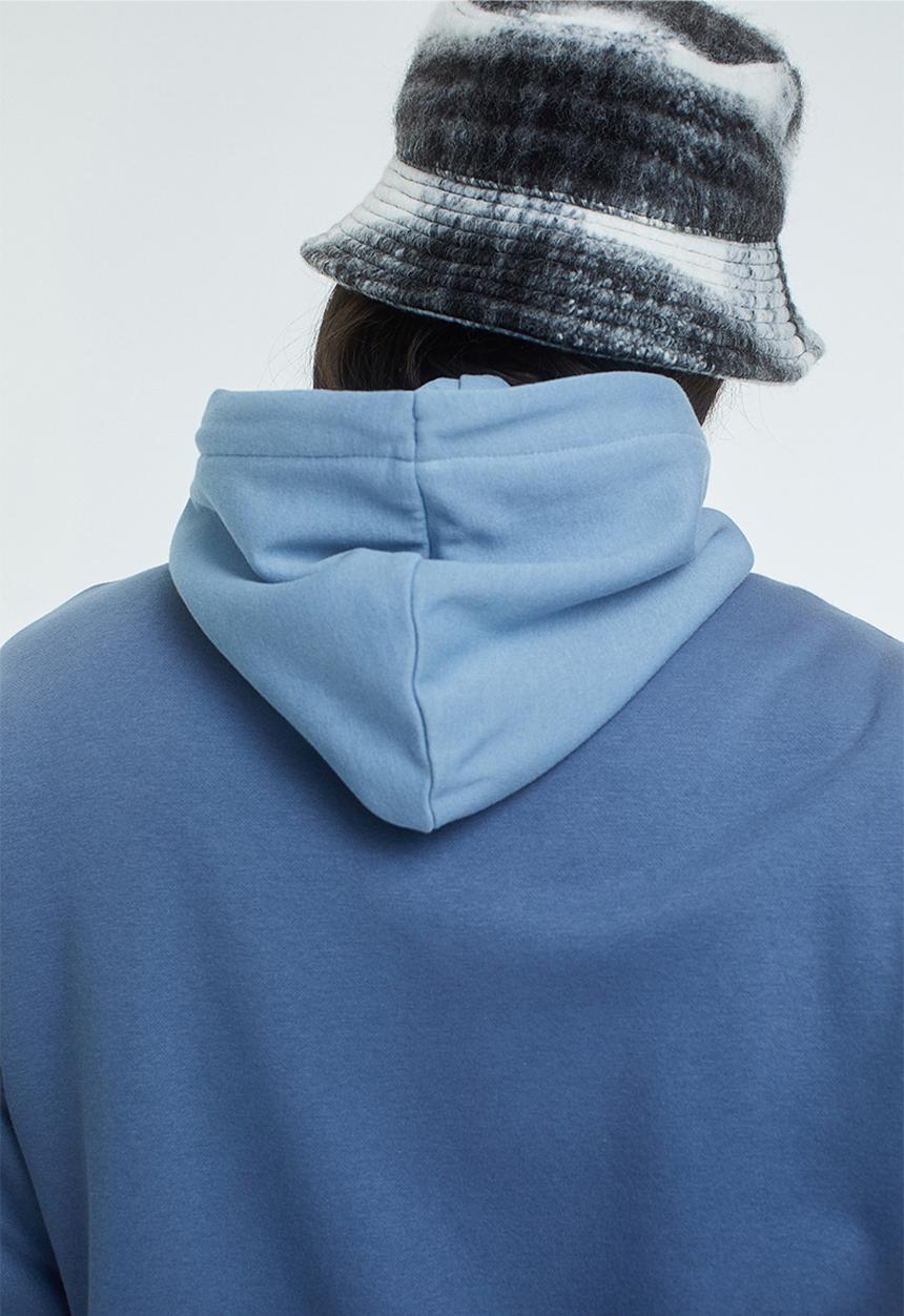 H&M - Oversized zip-top sweatshirt - blue/nycbkn