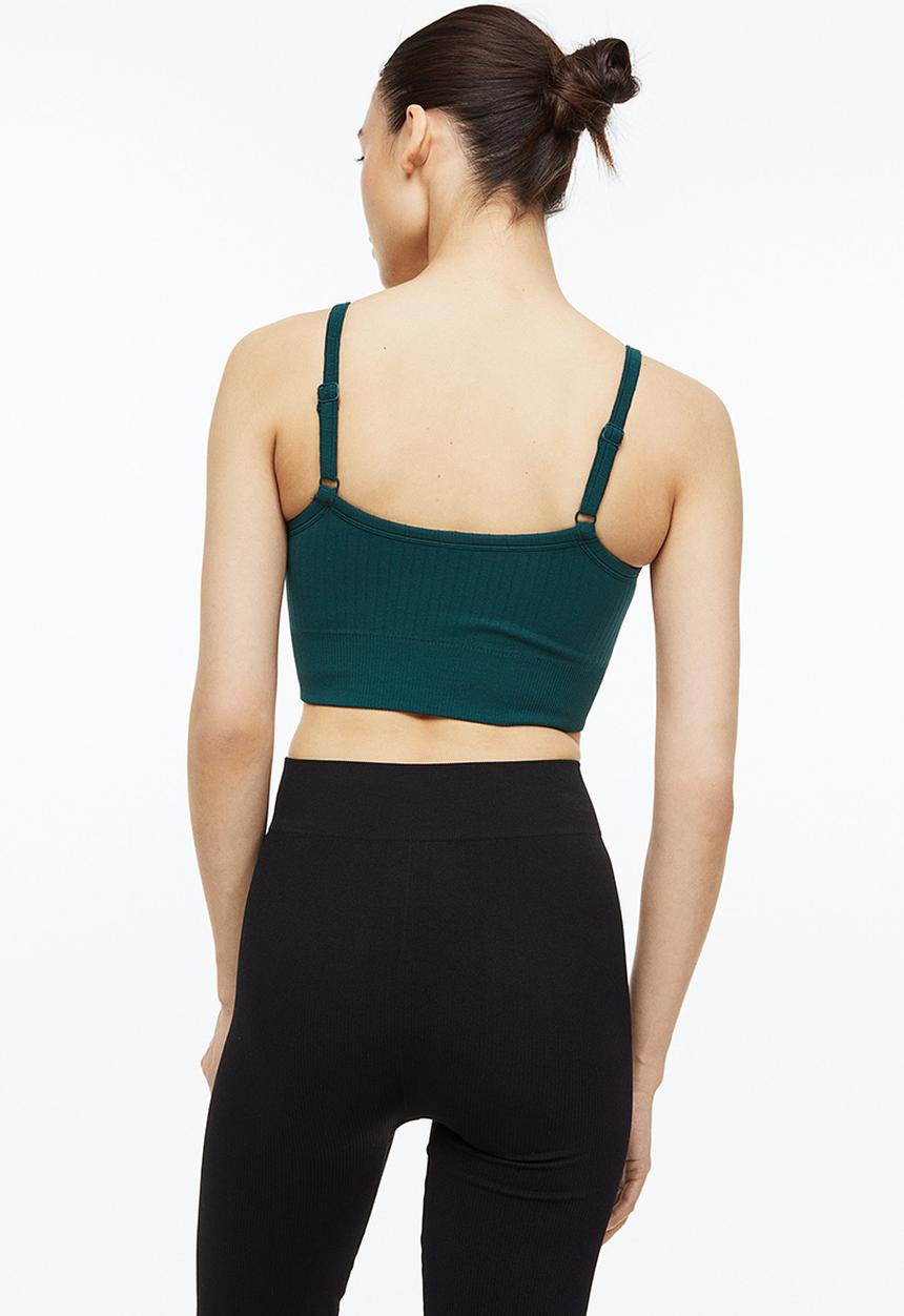 H&M - Drymove™ light support sports bra - petrol