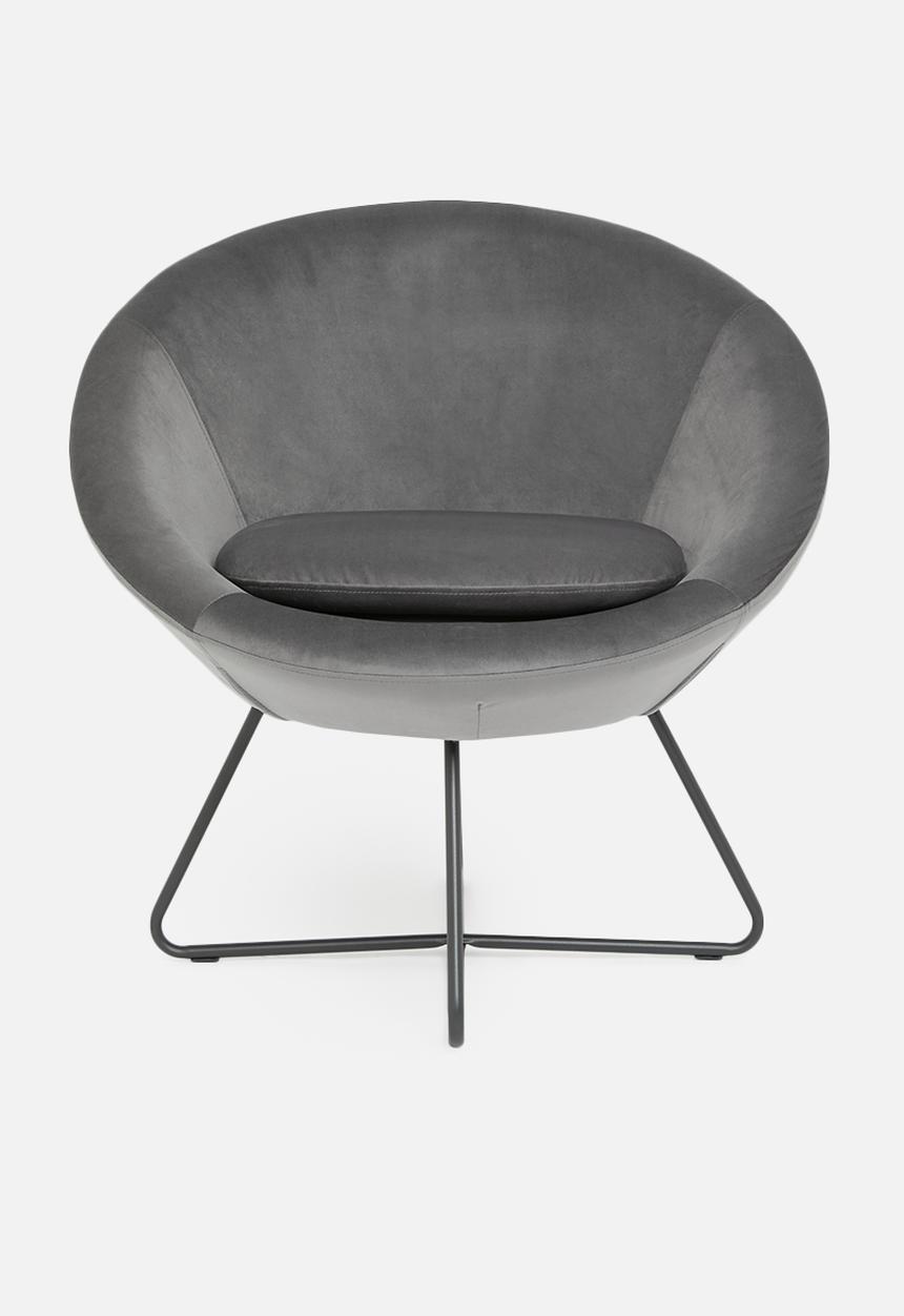 Sixth Floor - Center lounge chair - grey