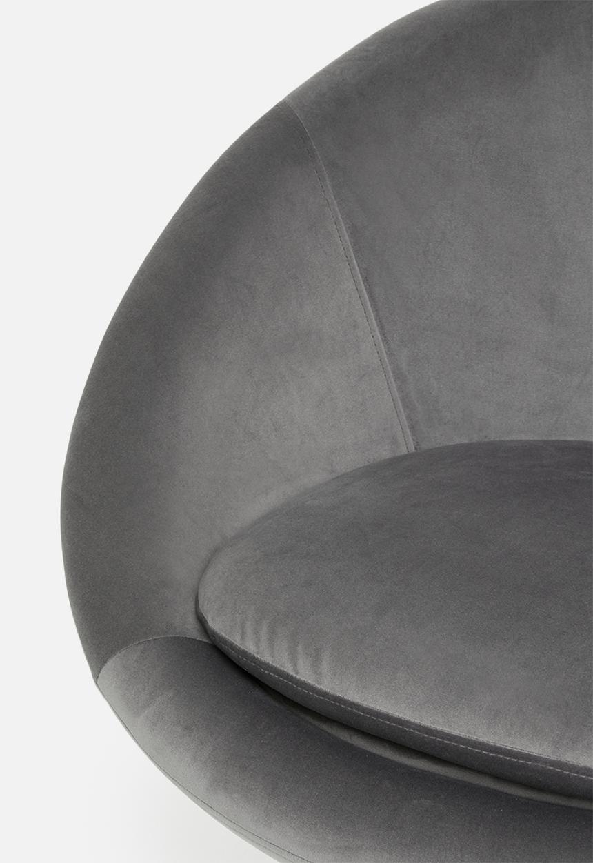 Sixth Floor - Center lounge chair - grey