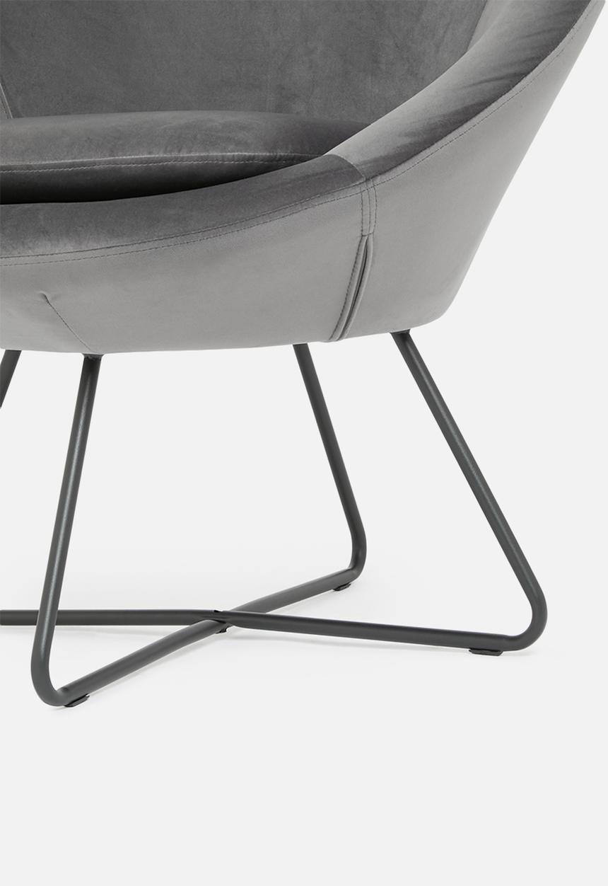 Sixth Floor - Center lounge chair - grey