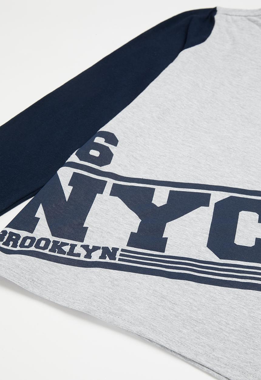 Pop Candy - T-shirt & jogger set - navy & grey 