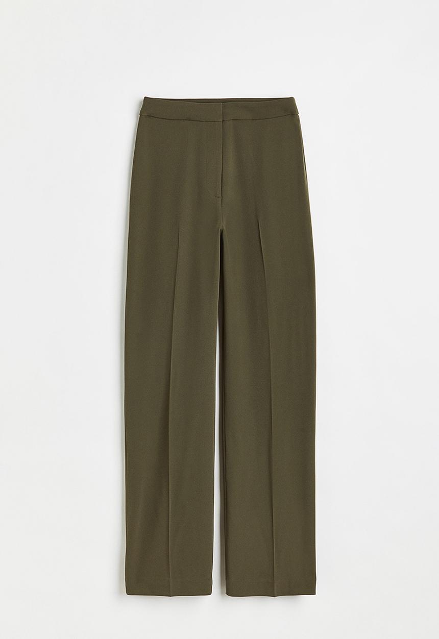 H&M - Wide trousers - dark green