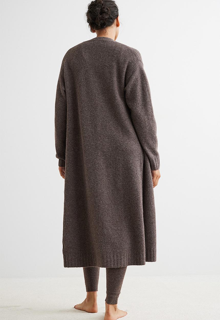 H&M - Long cardigan - brown marl