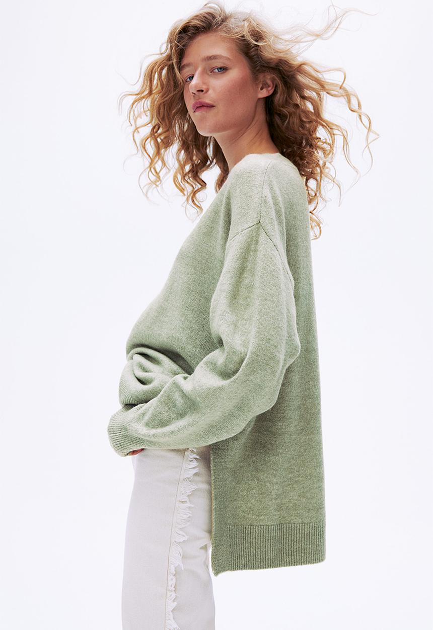 H&M - Oversized jumper -  light khaki green