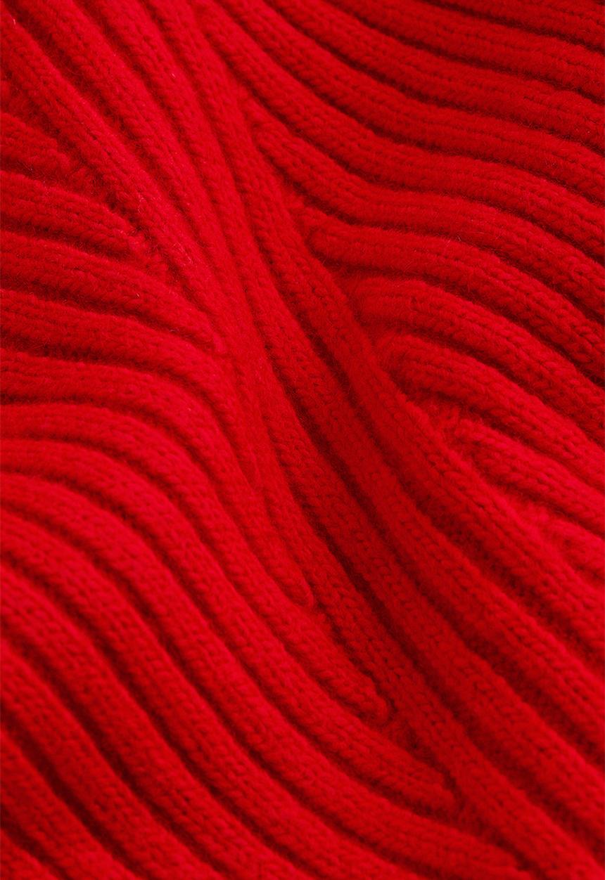 H&M - Turtleneck dress - red