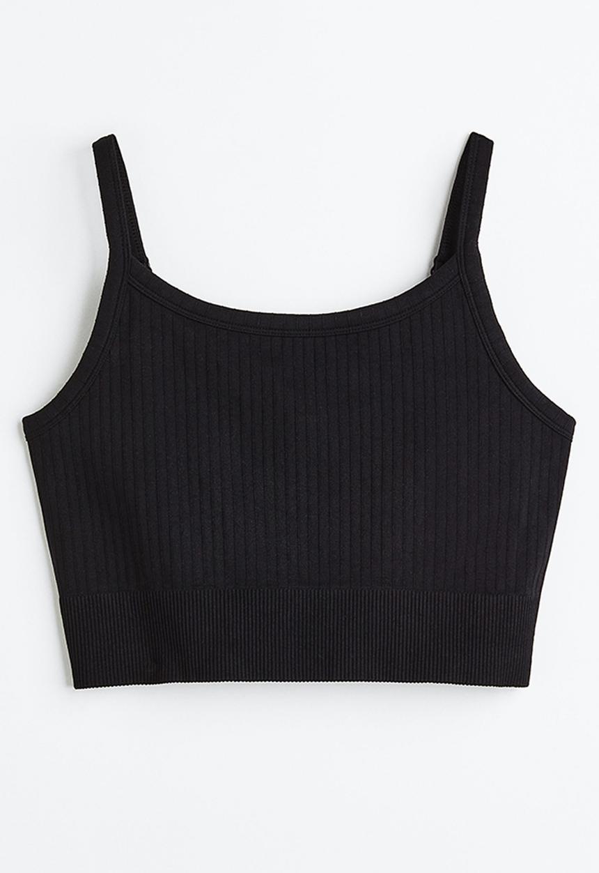 H&M - Drymove™ light support sports bra - black