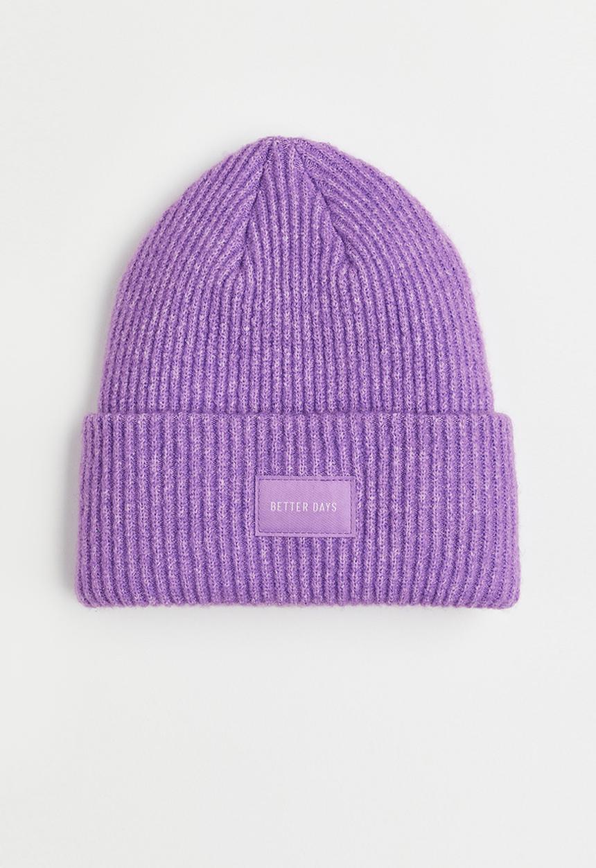 H&M - Knitted hat - purple marl