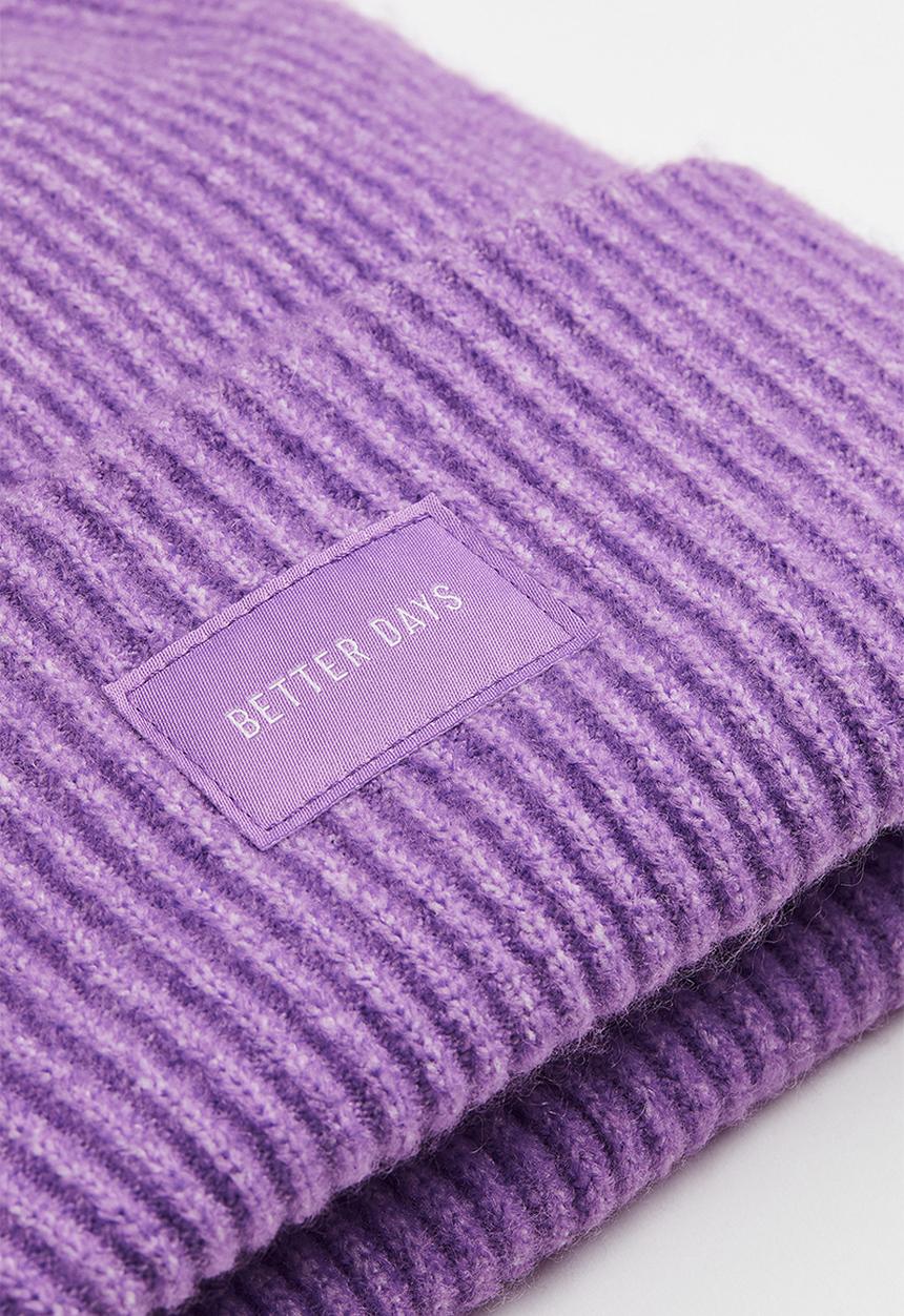 H&M - Knitted hat - purple marl