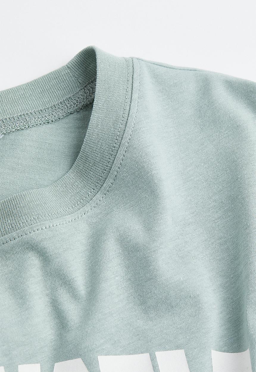 H&M - Printed t-shirt - light green/los angeles
