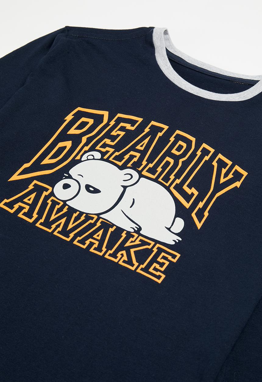 Rebel Republic - Boys winter pj set - grey & navy