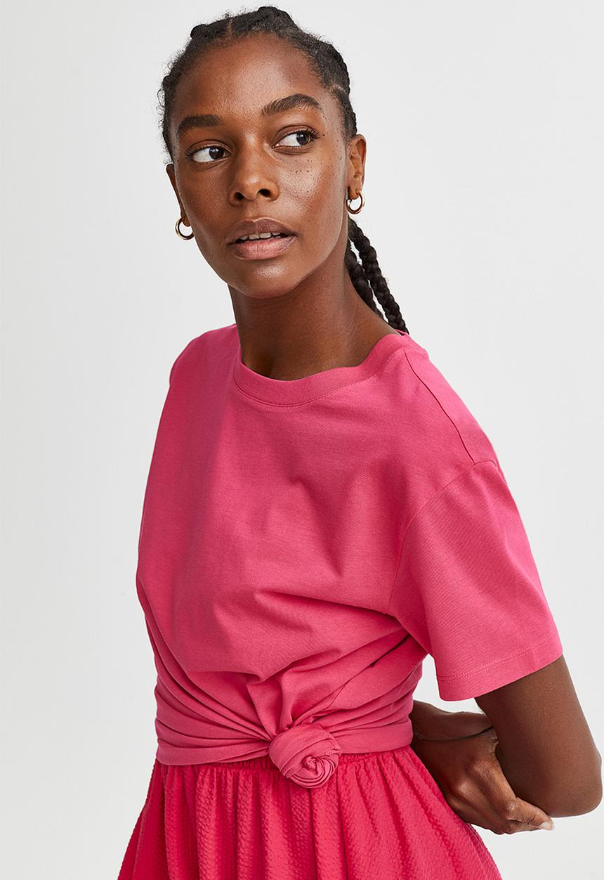H&M - Cotton T-shirt - pink